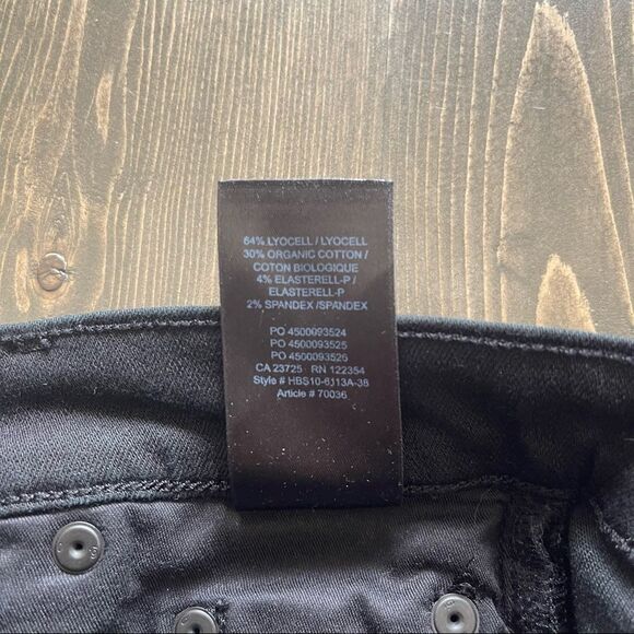 Denim Forum Black The Nico Mid Rise Skinny Crop Jeans Size 25 - Picture 5 of 7